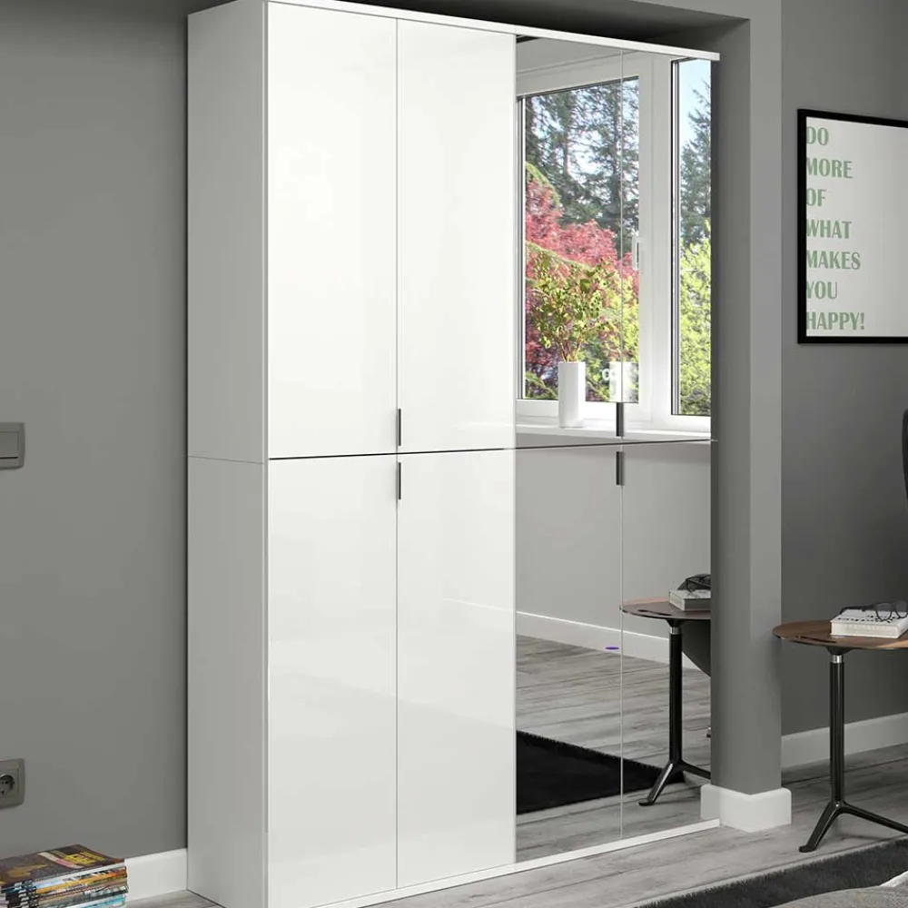 Outlet Kleiderschrank mit Spiegeltüren Ridonner Drehtürenschränke|Kleiderschränke