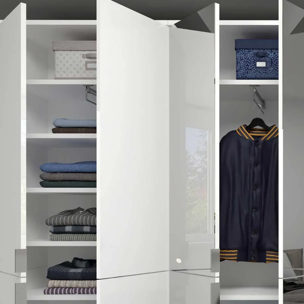 Outlet Kleiderschrank mit Spiegeltüren Ridonner Drehtürenschränke|Kleiderschränke
