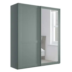 Kleiderschrank Schiebetüren mit Spiegel Forjan*Pharao24 Outlet