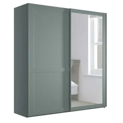 Kleiderschrank Schiebetüren mit Spiegel Forjan*Pharao24 Outlet