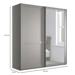 Outlet Kleiderschrank Schwebetüren Saconso Kleiderschränke|Schlafzimmerschränke