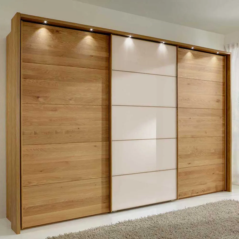 Sale Kleiderschrank Schwebetüren Viramiru Massivholz Kleiderschränke|Schiebetürenschränke