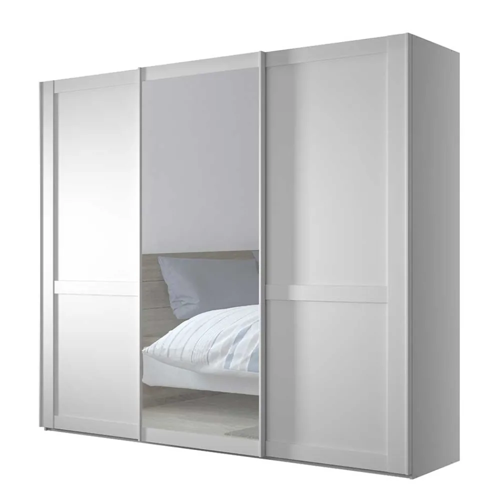 Kleiderschrank Schwebetüren weiß Tudana*Pharao24 Best