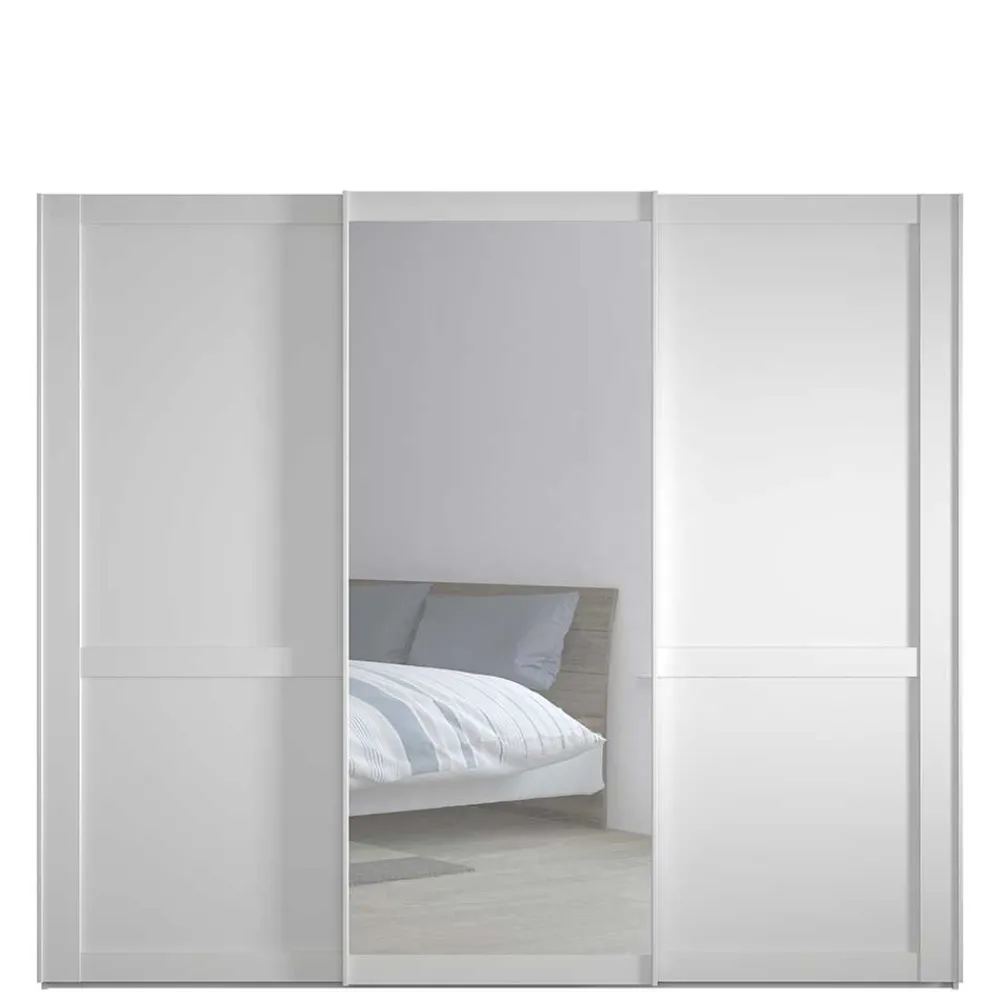 Kleiderschrank Schwebetüren weiß Tudana*Pharao24 Best