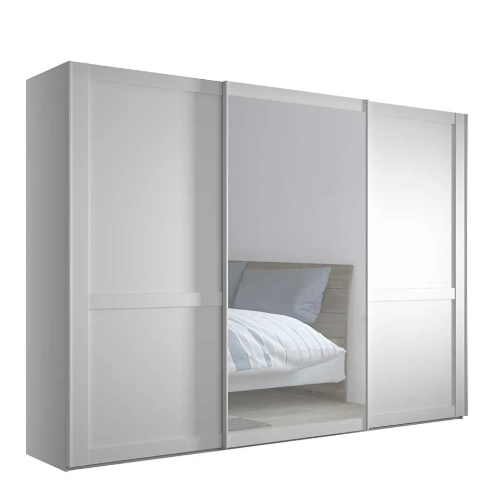 Kleiderschrank Schwebetüren weiß Tudana*Pharao24 Best