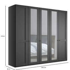 Hot Kleiderschrank 5-türig Bien Drehtürenschränke|Kleiderschränke