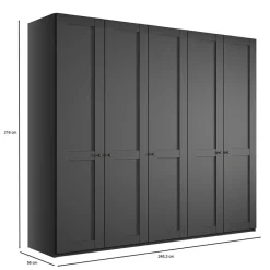 Kleiderschrank 5-türig Hierro*Pharao24 Sale