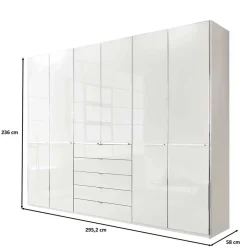Kleiderschrank weiß Bean*Pharao24 Discount