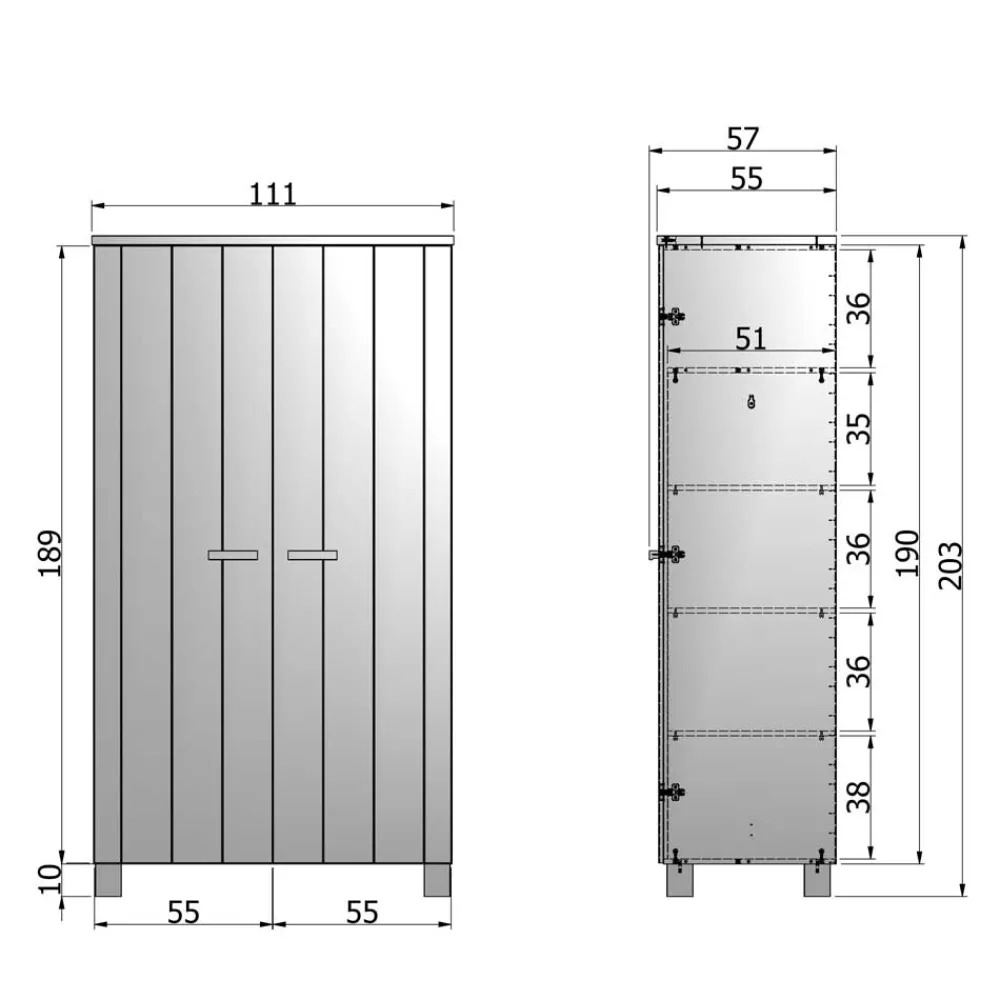 Kleiderschrank Zonacca*Pharao24