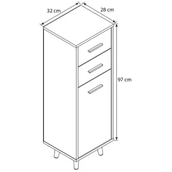 Kleiner Bad Schrank Nua*Pharao24