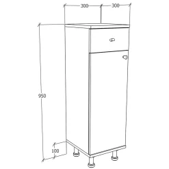 Kleiner Badschrank Osmin*Pharao24 Sale