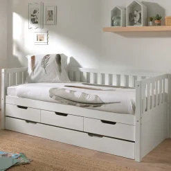 Kojenbett mit Stauraum Ethina Funktionsbetten|Schubkastenbetten