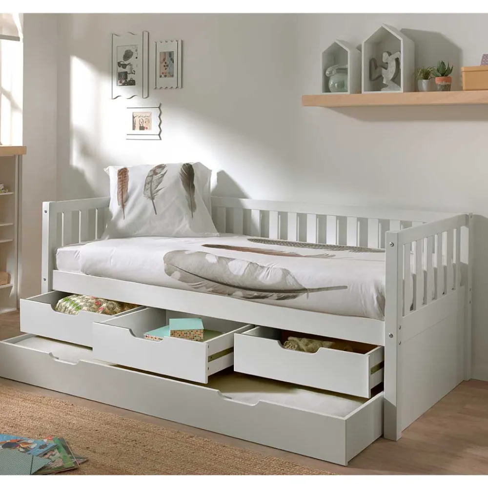 Kojenbett mit Stauraum Ethina Funktionsbetten|Schubkastenbetten