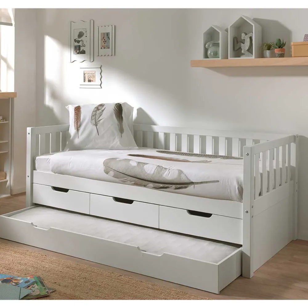 Kojenbett mit Stauraum Ethina Funktionsbetten|Schubkastenbetten