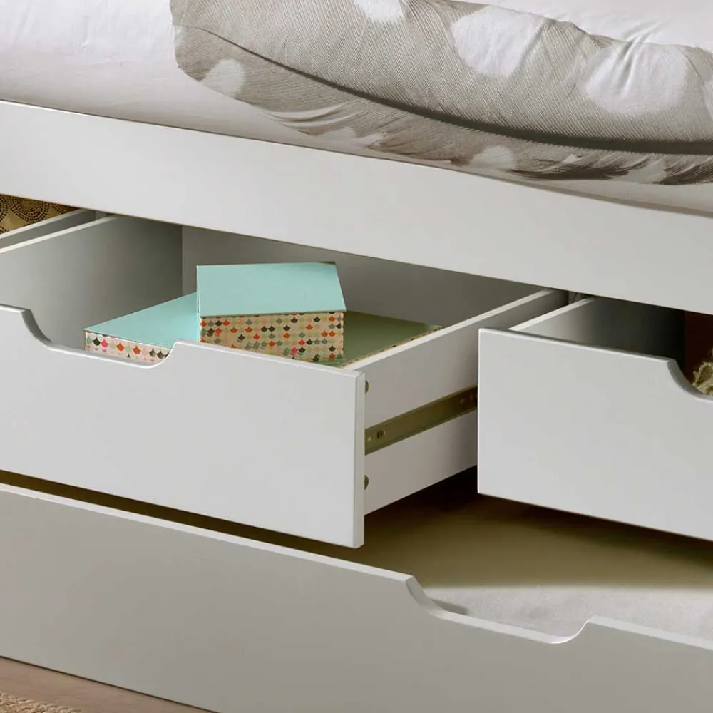 Kojenbett mit Stauraum Ethina Funktionsbetten|Schubkastenbetten