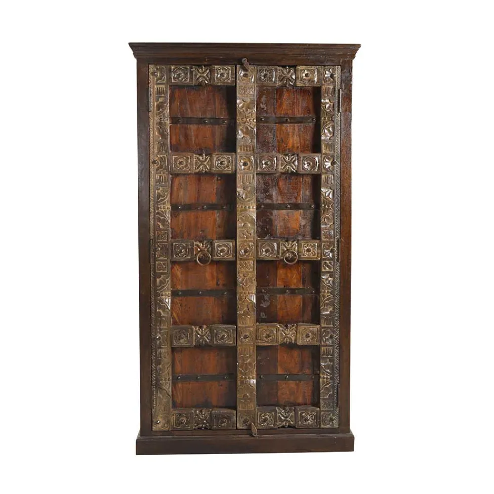 Discount Kolonial Schrank Mysore Wohnzimmervitrinen