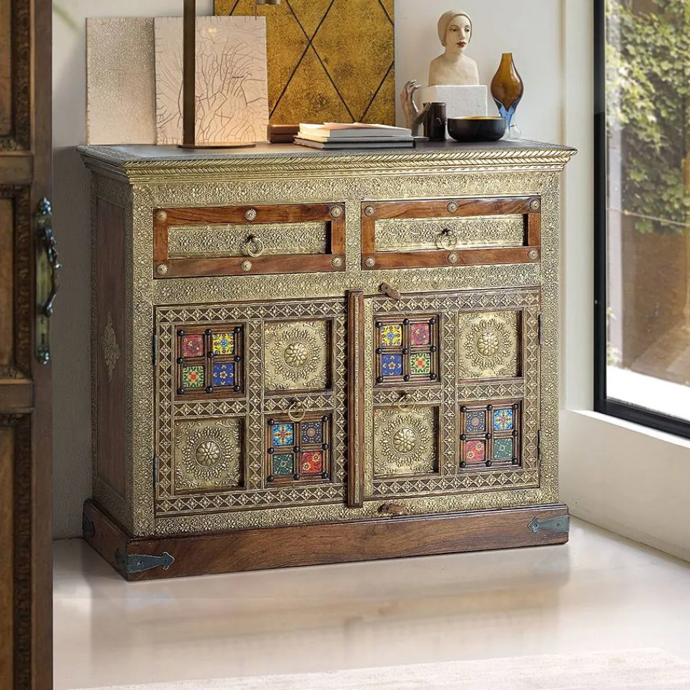 New Kommode Carim Massivholzmöbel|Küchenkommode