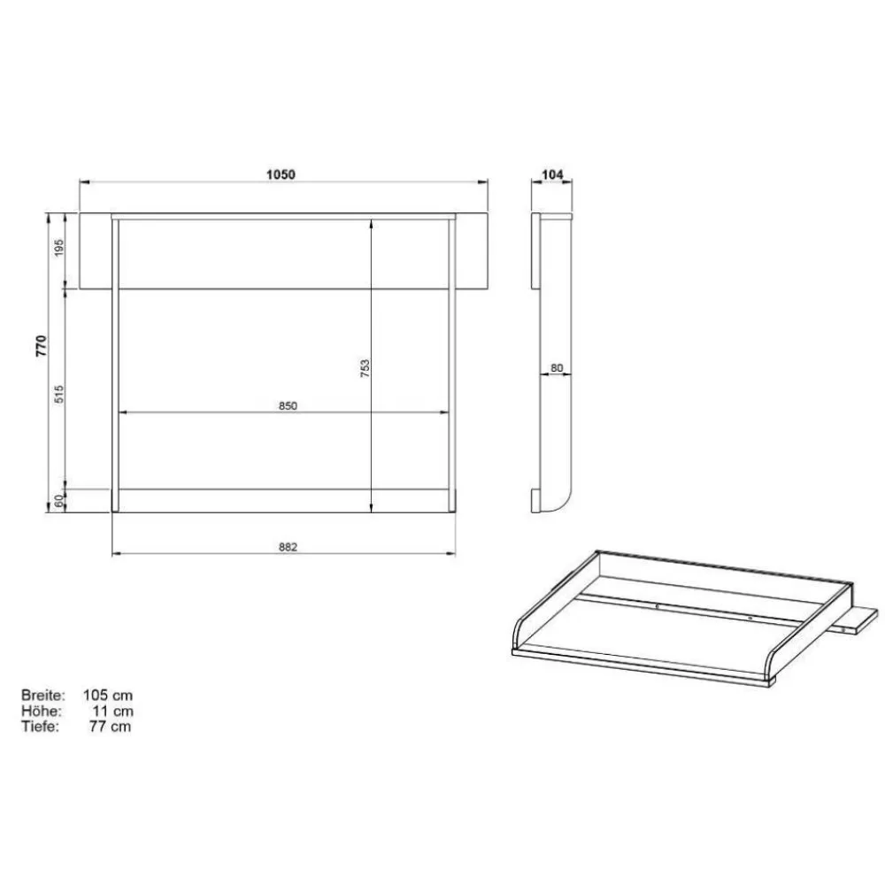 Kommode Kinderzimmer Calla*Pharao24 Hot