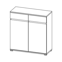 New Kommode Lunira Küchenkommode|Flurkommoden