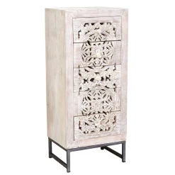 Kommode Massivholz Annatto Hochkommoden|Telefonschränke