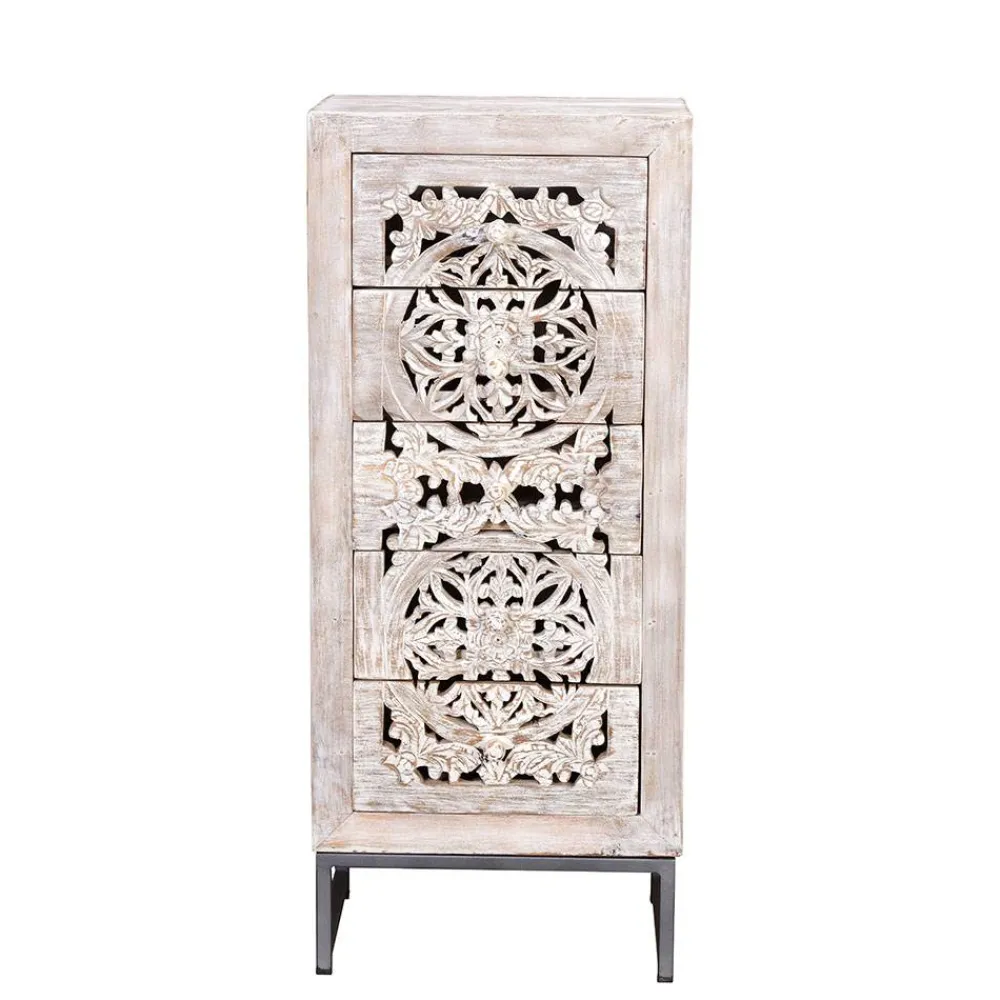 Kommode Massivholz Annatto Hochkommoden|Telefonschränke