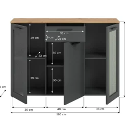 Kommode Riusa Highboards|Highboards