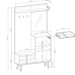 Kompaktgarderobe Lora*Pharao24 Best