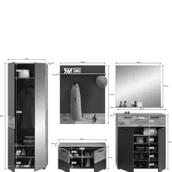 Komplett Garderobe Onlio*Pharao24 Outlet