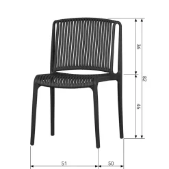 Online Kunststoff Stühle gachi Gartenmöbel