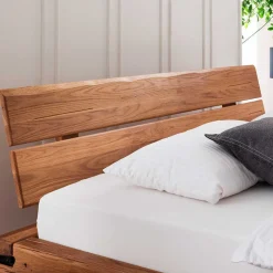 Landhaus Balken Bett massiv Linie*Pharao24 Online