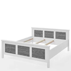 New Landhaus Bett Tanydos Massivholzmöbel|Komfortbetten