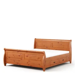 Discount Landhaus Bett 140x200 cm Rovert Komfortbetten|Doppelbetten