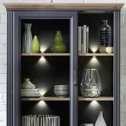 Landhaus Design Wohnwand Valgura Wohnzimmerschrank