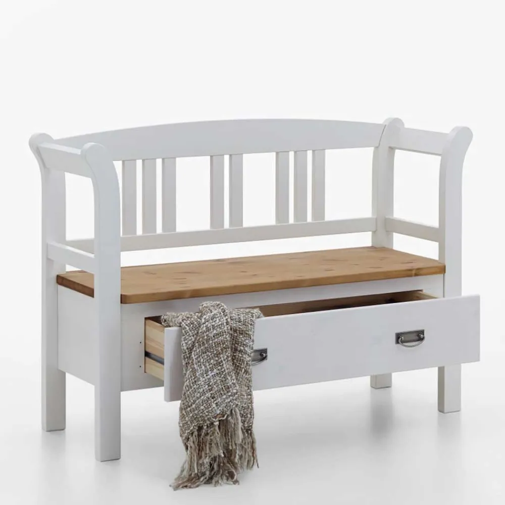 Discount Landhaus Garderobenbank Voluntary Küchenbank|Holzbänke
