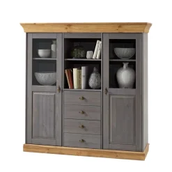 Discount Landhaus Highboard Mangali Esszimmerkommoden|Wohnzimmerkommoden