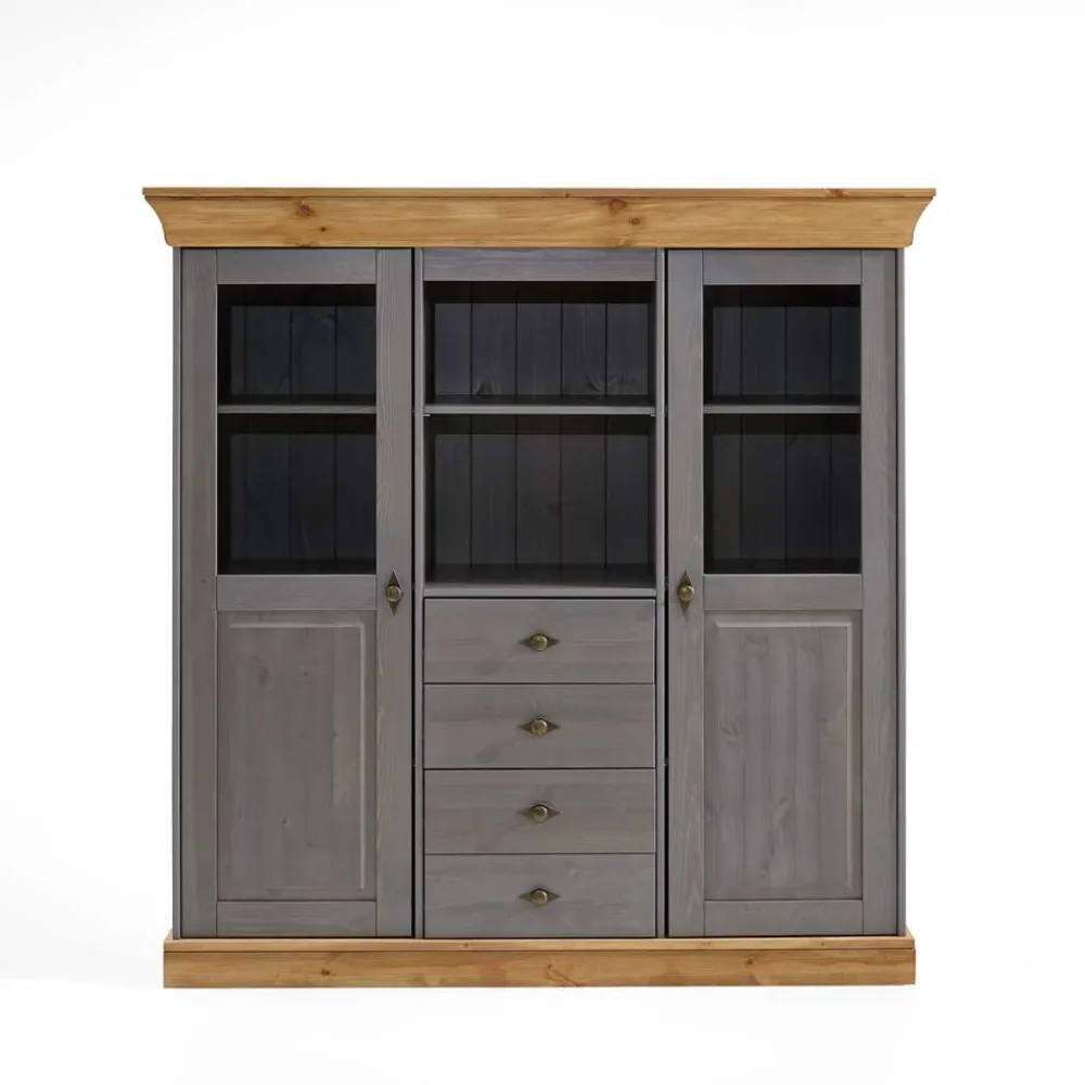 Discount Landhaus Highboard Mangali Esszimmerkommoden|Wohnzimmerkommoden