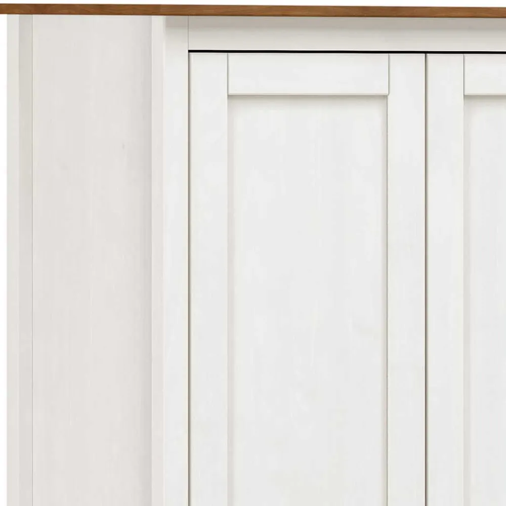 Discount Landhaus Kleiderschrank Janana Massivholzmöbel|Drehtürenschränke