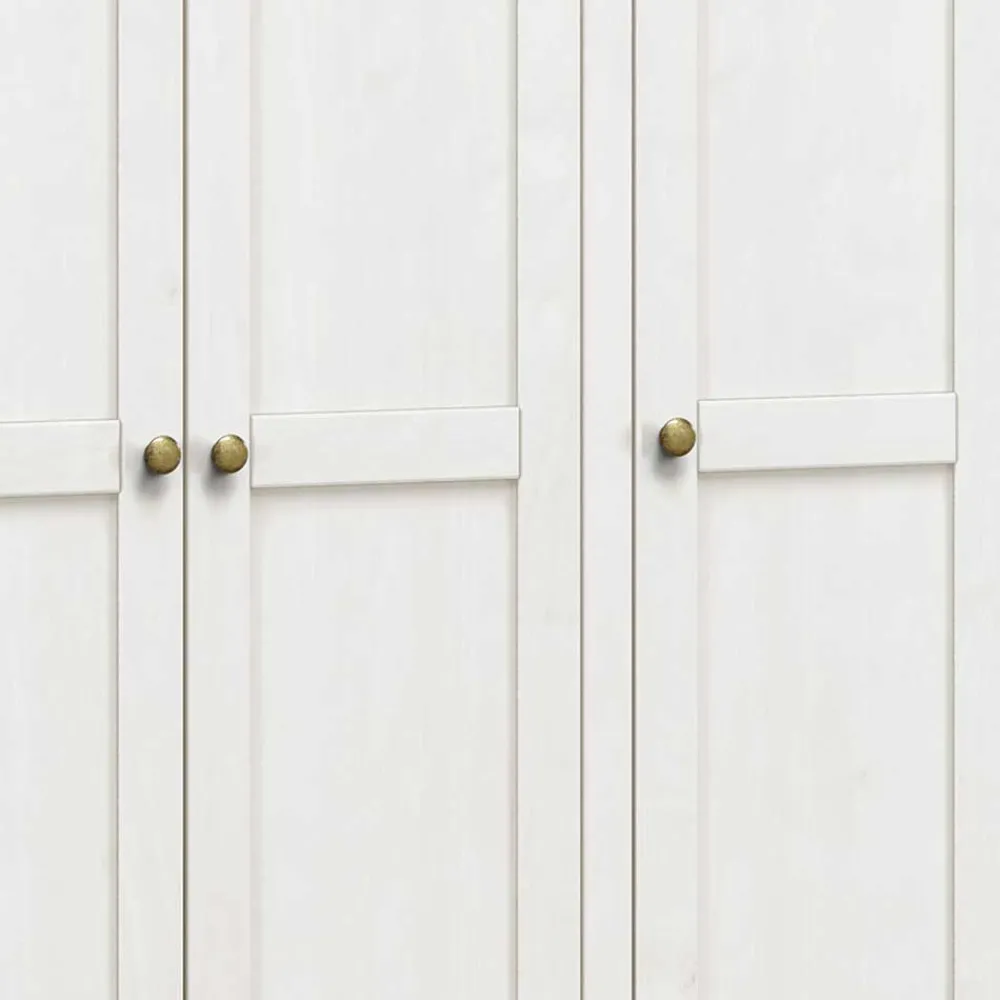 Discount Landhaus Kleiderschrank Janana Massivholzmöbel|Drehtürenschränke