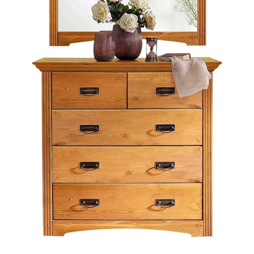 Landhaus Kommode Delian Massivholzmöbel|Küchenkommode