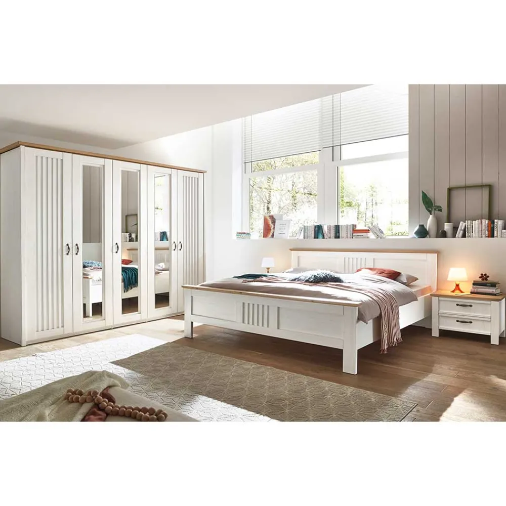 Landhaus Schlafzimmer Set Drienna*Pharao24 New