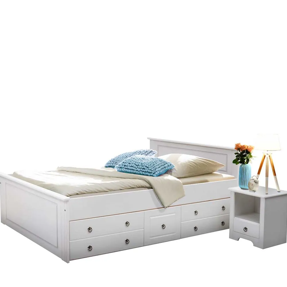 Best Landhaus Stil Holzbett Sadanos Massivholzmöbel|Funktionsbetten