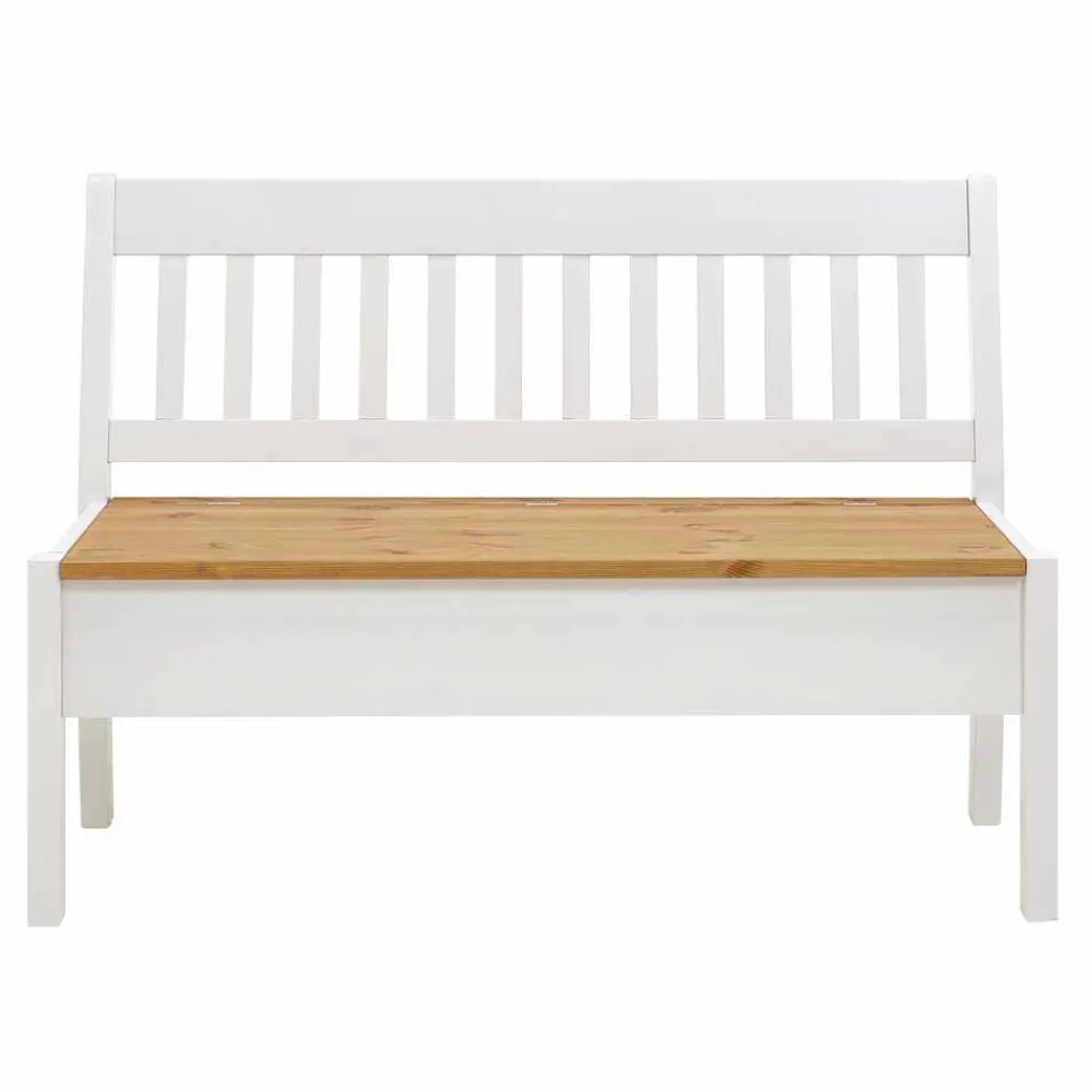 New Landhaus Truhenbank Vicados Massivholzmöbel|Küchenbank