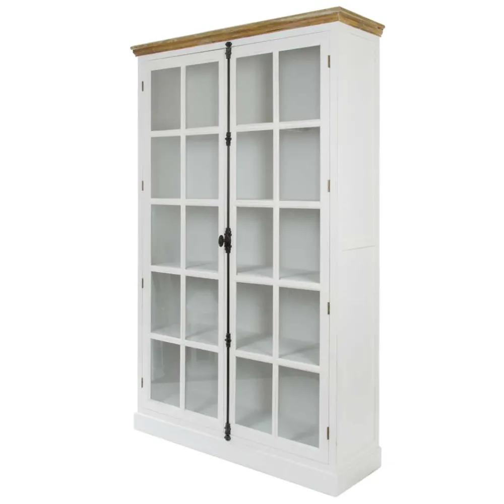Discount Landhaus Vitrine Tevez Vitrinenschrank|Wohnzimmervitrinen