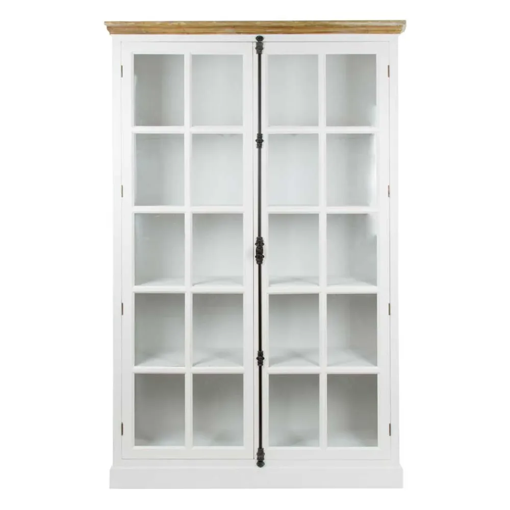 Discount Landhaus Vitrine Tevez Vitrinenschrank|Wohnzimmervitrinen