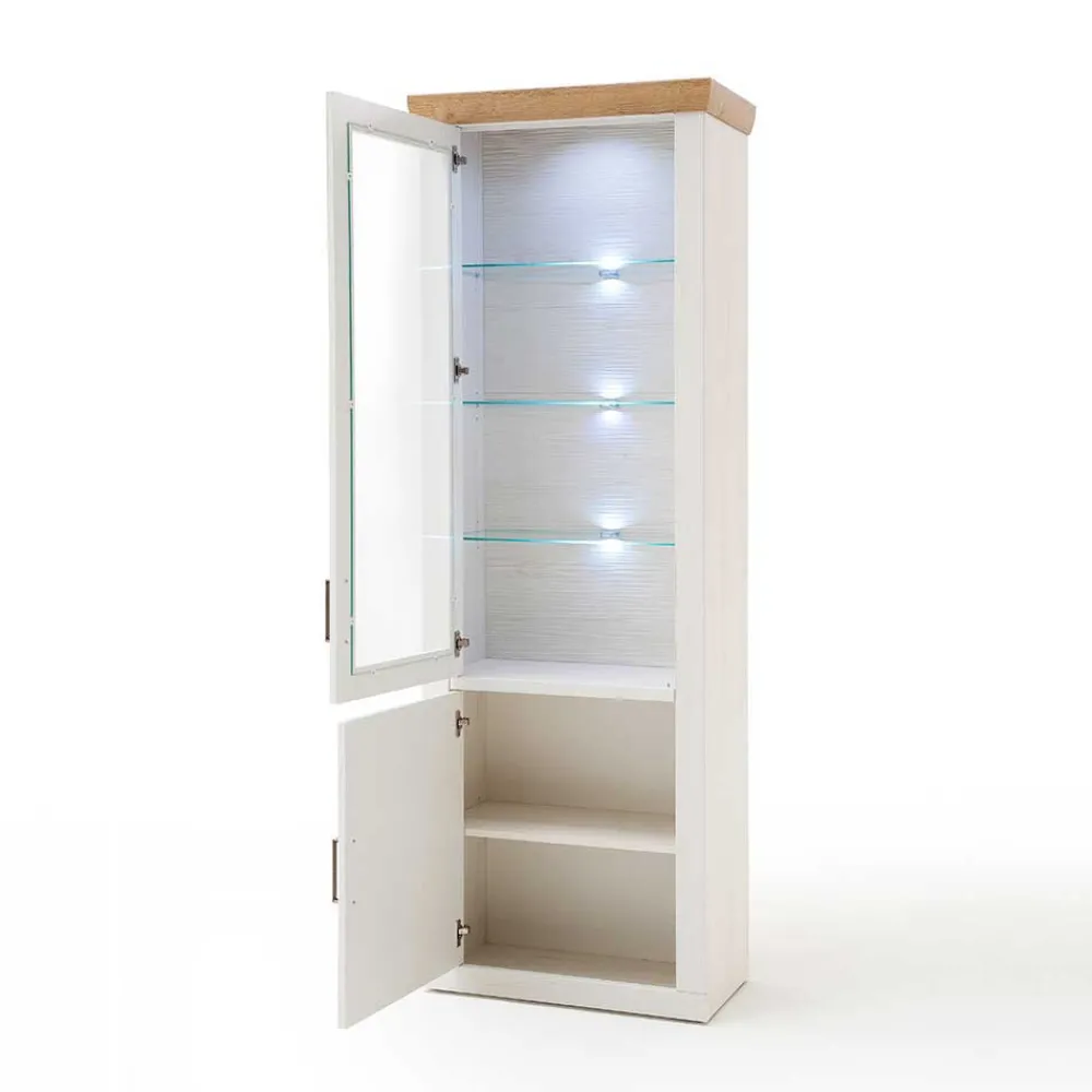 New Landhaus Vitrine Wonders Wohnzimmerschrank|Vitrinenschrank