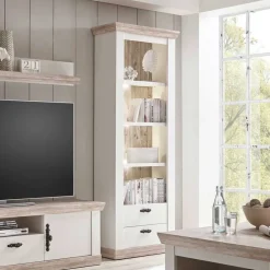 New Landhaus Wohnwand Flurencina Wohnzimmerschrank|Wohnwand 300 Cm