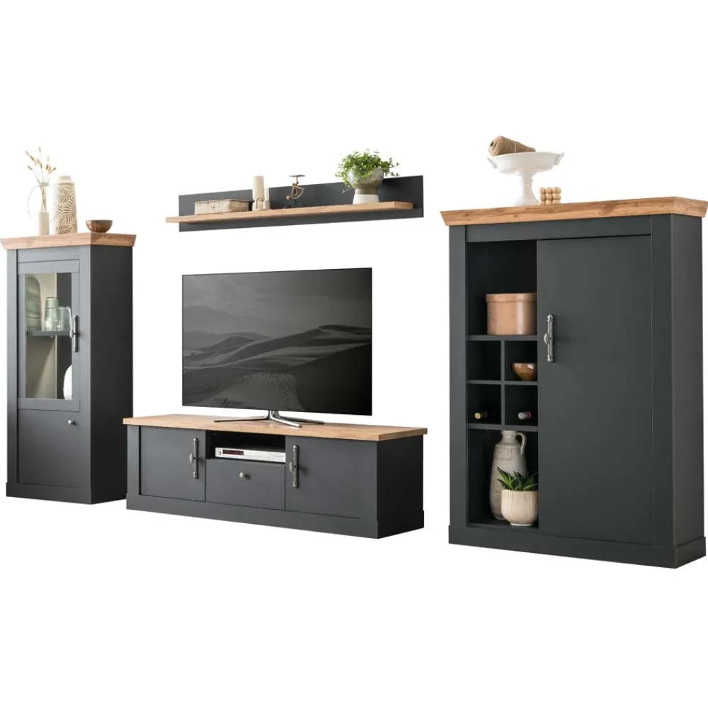 Best Landhaus Wohnwand Saridio Wohnwand 350 Cm