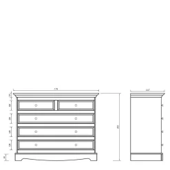 Landhaus Wäschekommode Vomano*Pharao24 Best