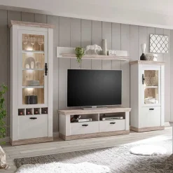 Landhausstil Wohnwand Flurencina*Pharao24 Hot