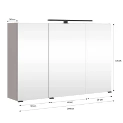 Hot Lichtspiegelschrank Bremen Spiegelschränke